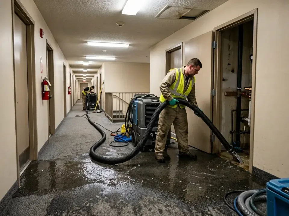 multi-unit-apartment-hallway-f-005 — frequently asked questions, Emergency Burst Pipe Water Extraction & Removal in Pearl Ci…
